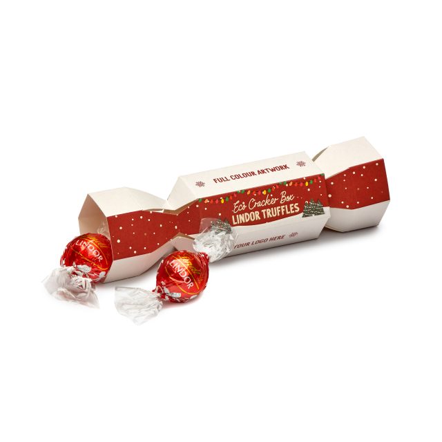 Winter Collection – Eco Cracker Box – Lindor Milk Chocolate Truffles