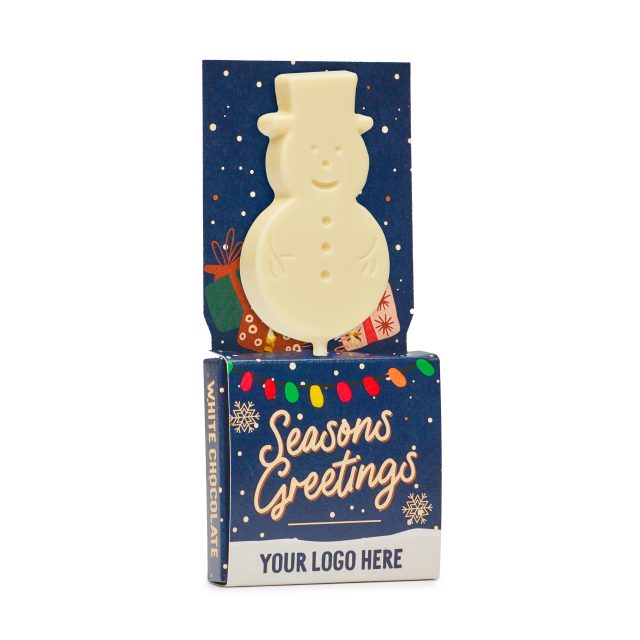 Winter Collection – Eco Lolly Box – White Chocolate – Snowman Lolly